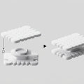 Cartoon Cookie Shape Cable Winder 3D Printed Mini Portable Travel Tools USB Charging Cord Wrapper Wire Fixer for Daily Use Gifts Oasis Select biscuit white 6.3x4.9x5.5cm