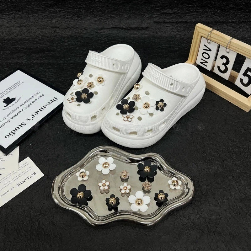 Little Daisy Fashion Shoe Accessory Set, decorative shoe buckles, removable, suitable for sandals and flip-flops. Oasis Select
