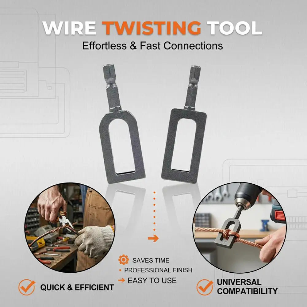 1/4" Hex Wire Twister Drill Attachment – Rebar Tie Wire Tool