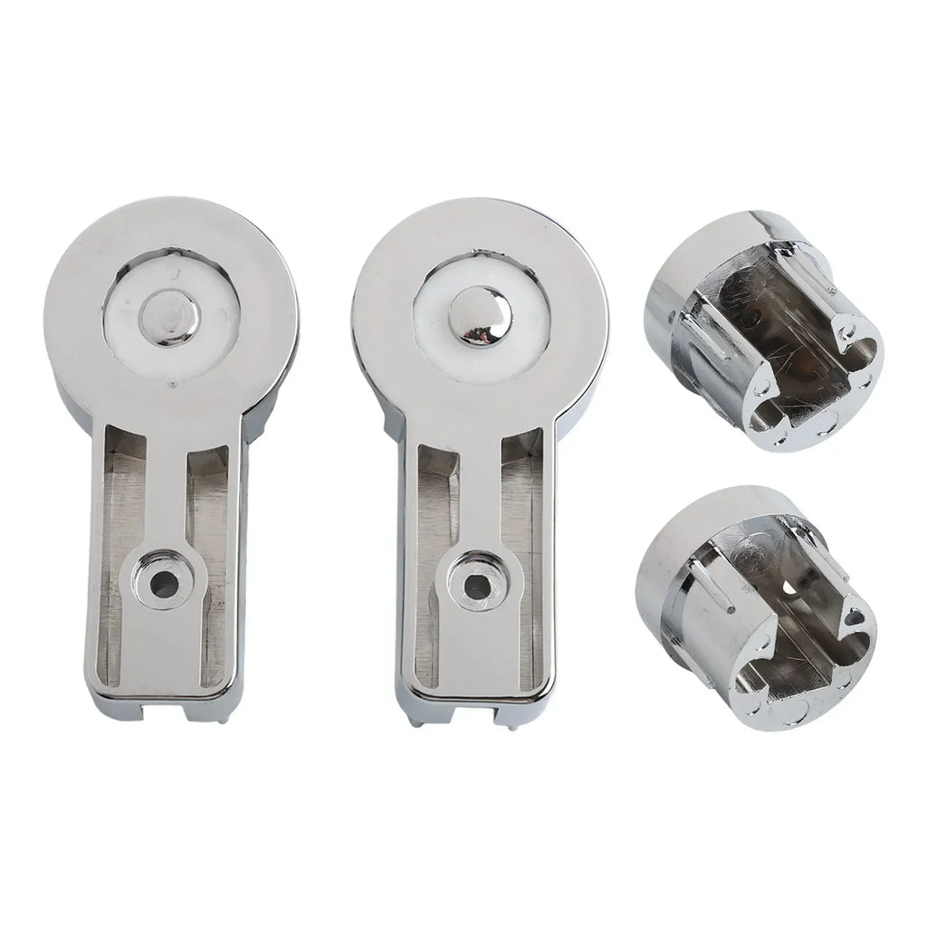1-Set Bath Hinge Brackets Shower Screen Hinges ABS Chrome Plating Shower Holder Household Bathroom Replacement Spare Parts Oasis Select China Mainland