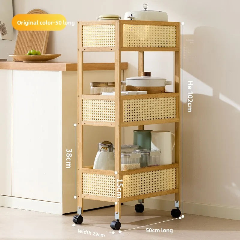 Dining cart trolley mobile hotel commercial restaurant withdrawal bowl delivery dining cart three-story Oasis Select Primary-large