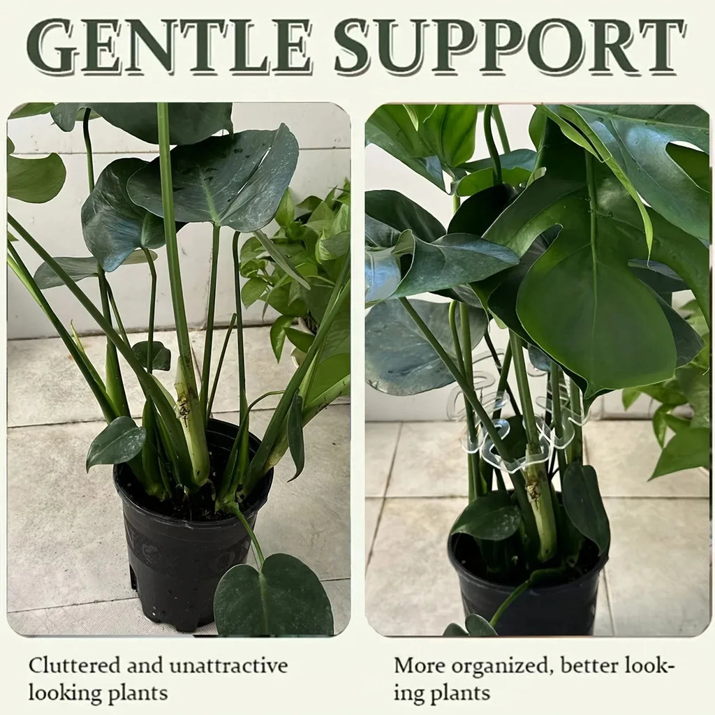 Monstera Shaped Plant Support Easy Installation Decorative Plant Stand Leaf Shape Plants Pole Sturdy Alloy Support Pile Garden Oasis Select