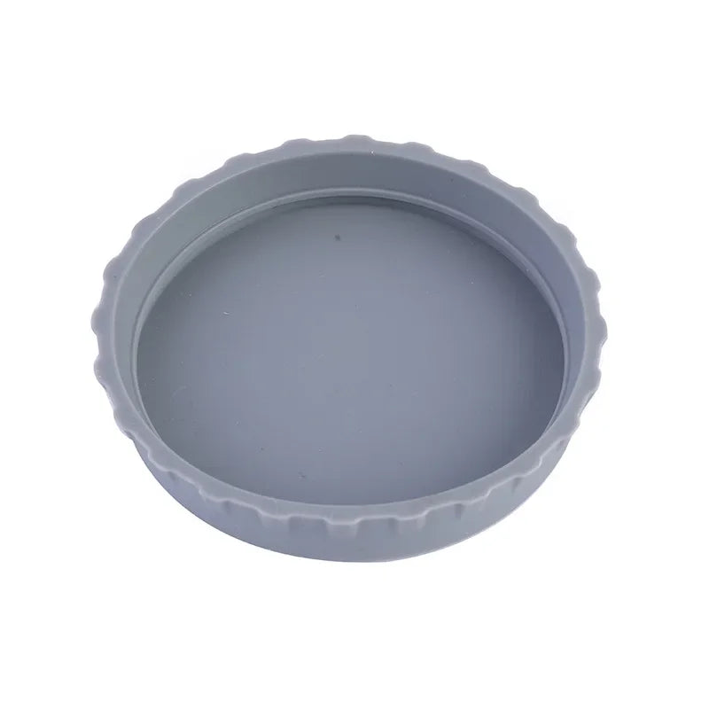6 Pack Silicone Soda Lid Beverage Can Cover Beer Bottle Caps Juice Can Topper Reusable Coke Can Saver 6 Color Can Stopper Oasis Select Grey