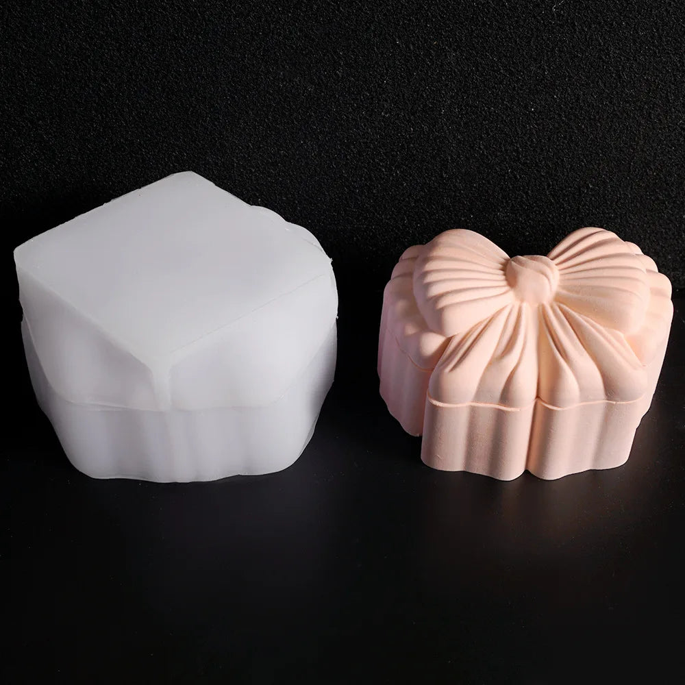 Bow Storage Box Silicone Mold – Resin, Plaster & Candle DIY
