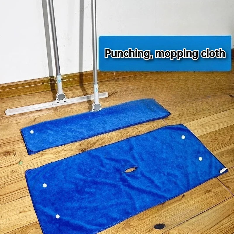 Ultra Fine Fiber Floor Cleaning Cloth with Snap Button Magic Mop Replacement Cover, Quick Drying, Absorbent and Durable Oasis Select