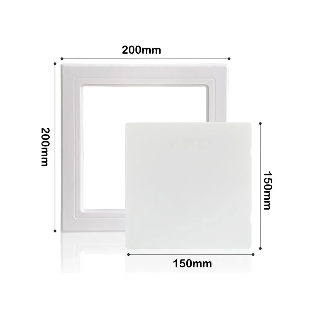 Door Latch Self-adhesive Access Panel Door Plastic White Inspection Hole Removable Wall Access Doors Doors Wall Ceiling Oasis Select 150mmX150mm