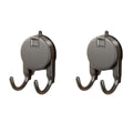 2-Pack Suction Cup Double Hooks – Waterproof Kitchen Storage