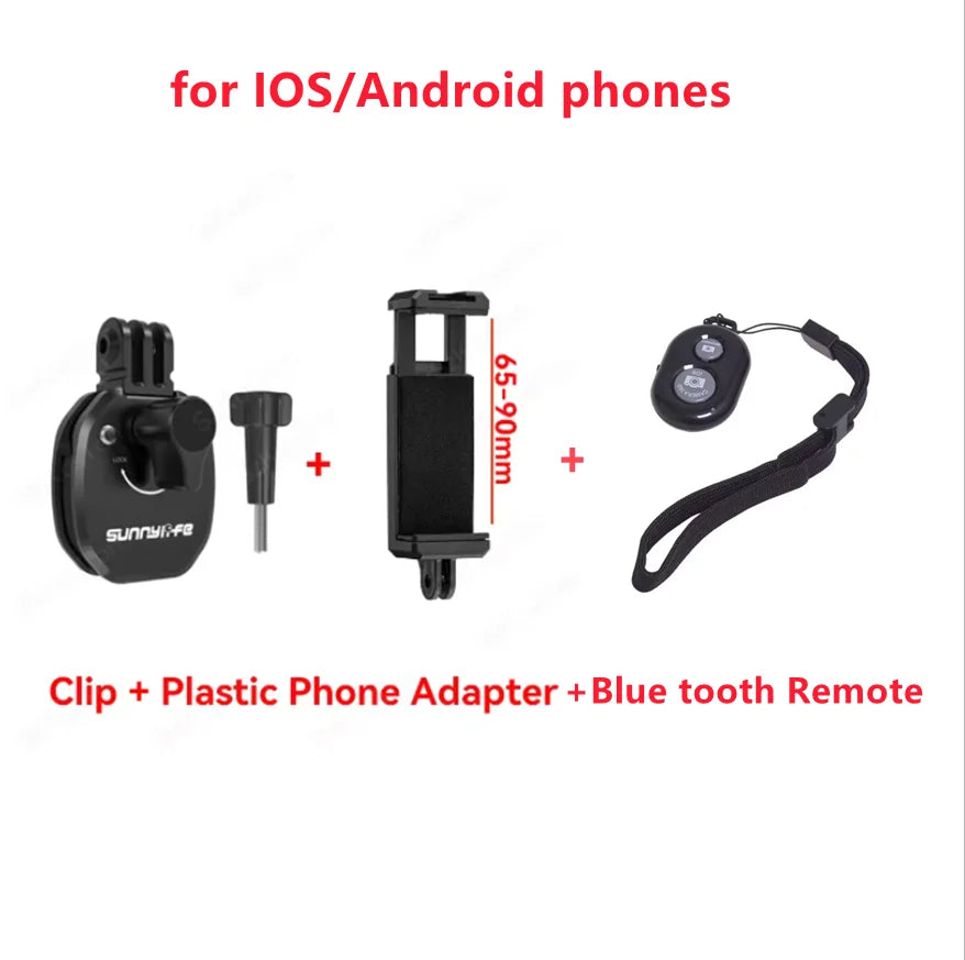Sunnylife Metal Windshield Clip Mount for GoPro, DJI & Insta360