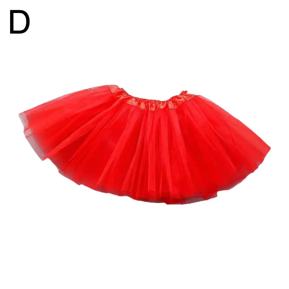 Girls' 3-Layer Tulle Tutu Skirt – Ballet & Party Ages 2–8 Girls Tutu Skirt Oasis Select Red