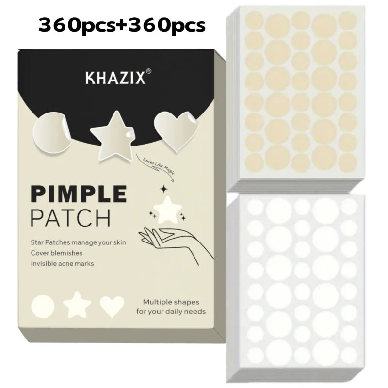 24-720pcs Hydrocolloid Invisible Breathable Pimple Patch Acne Removal Acne Cover Face Spot Pimple Patch Skin Care Stickers Oasis Select MR-07