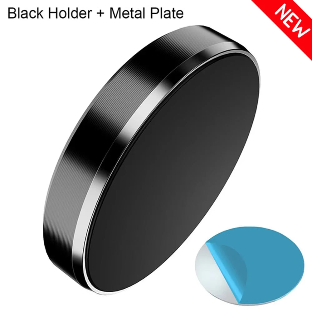 1/2PCS Magnetic Car Phone Holder Stand Magnet Car Mount Bracket GPS Mobile Support In Car Bracket For iPhone Samsung Xiaomi Oasis Select Black-1PCS (New)