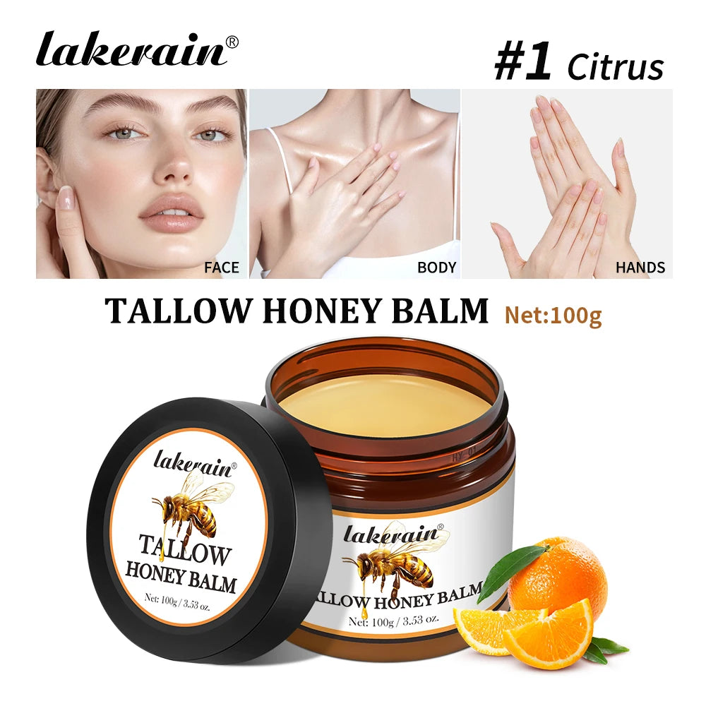 Beef Tallow Face Cream Lasting Moisturizing Soothing Facial Skin Firming Increase Facial Elasticity Nourishing Smooth Skin Care Oasis Select 1 Citrus