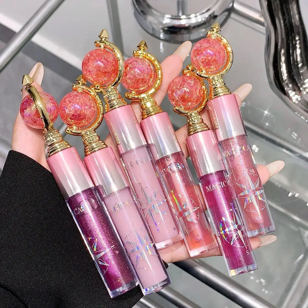 MAGIC CASA Mirror Shine Glitter Lip Gloss – Hydrating & Long Wear