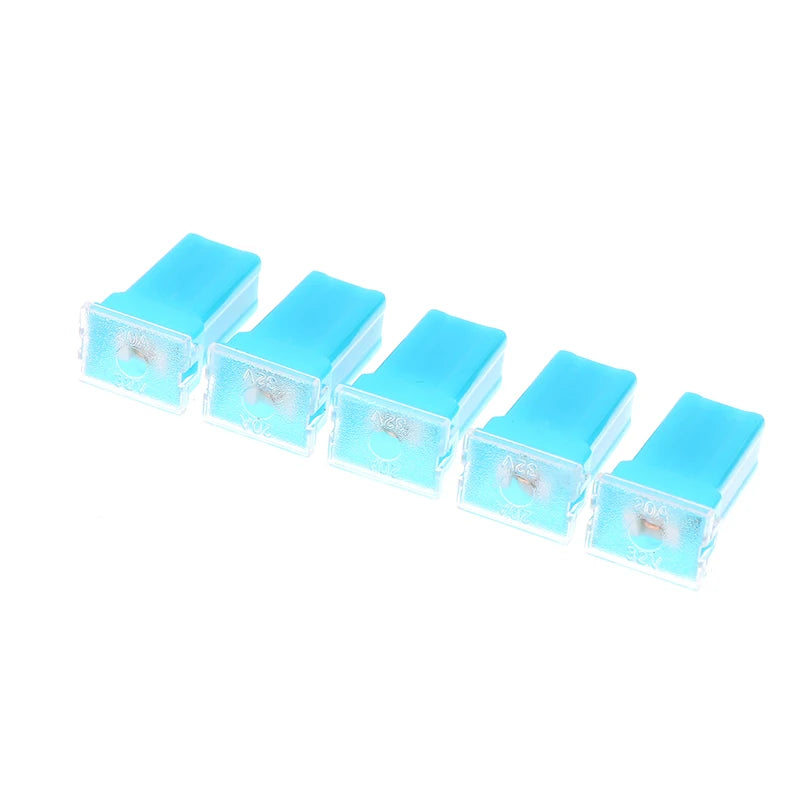 5pc Mini Square Fuse Set, 20A to 60A Size Range, Automotive Fuses with Plastic Storage Box Oasis Select 20A