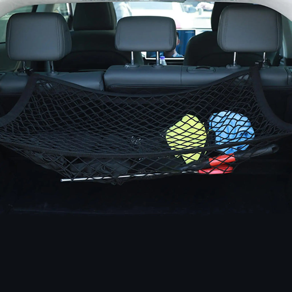 Trunk Net Vehicle Luggage Mesh Elastic Anti-Slip Car Trunk Luggage Net Luggage storage tools for Sedan SUV RV Trailer Outdoors Oasis Select
