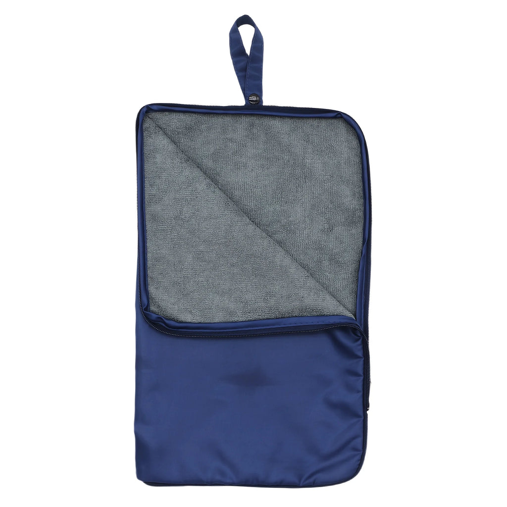 Waterproof Zipper Swimsuit Bag, Portable Beach Pool Storage Pouch Oasis Select Blue