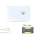 Rechargeable Motion Sensor Night Light Wireless RGB Dimmable Wall Lamp LED Magnetic Ambiant Light for Bedroom Living Room Stair Oasis Select Single Warm Light
