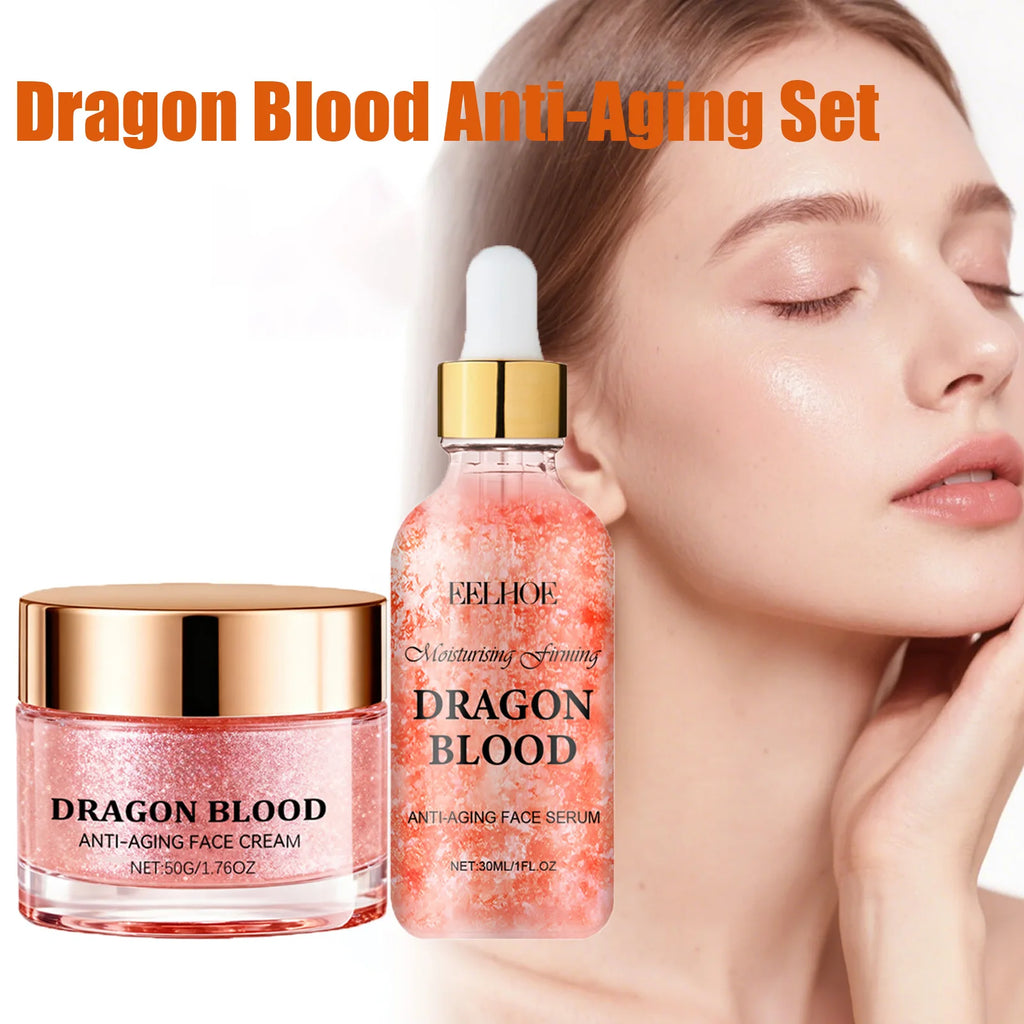 Dragon Blood Anti-Aging Cream & Serum Set | Retinol Firming Anti-Aging Skincare Set Oasis Select
