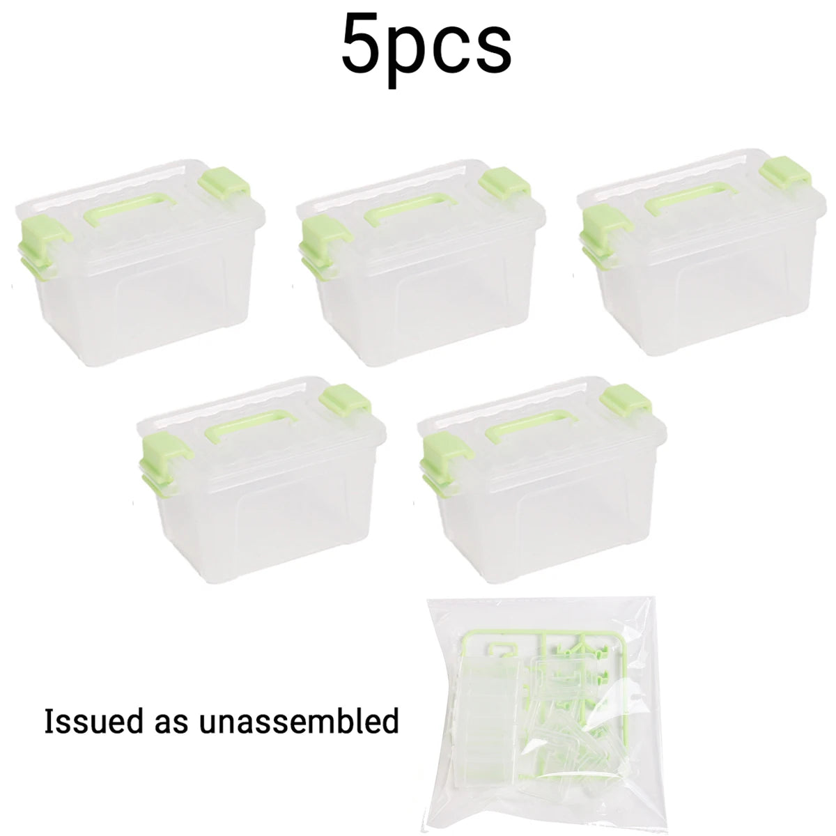 5/10pcs Mini Storage Boxes, Dollhouse Storage Box, Miniature Warehouse Scene DIY, Photography Props, Miniature Decoration Oasis Select 5Pcs green