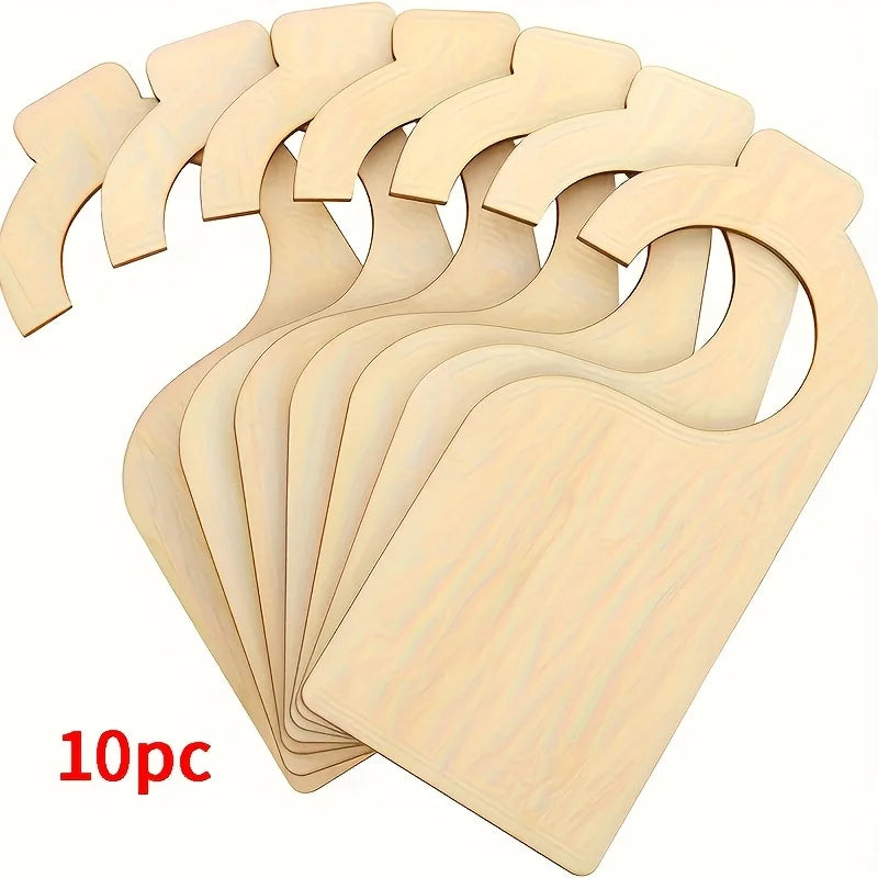 10 Pcs Blank Wooden Closet Dividers - Hanging Size Organizers for Home & Nursery Baby Clothes Racks Oasis Select 10pcs