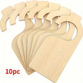 10 Pcs Blank Wooden Closet Dividers - Hanging Size Organizers for Home & Nursery Baby Clothes Racks Oasis Select 10pcs
