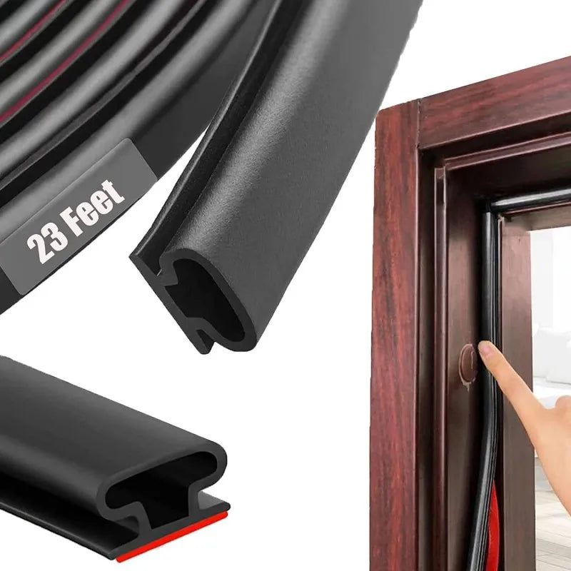 1 Piece Security Door Access Door Window Sealing Strip TPE Weatherproof Anti-Collision Strip Sound Insulationself-Adhesive Oasis Select