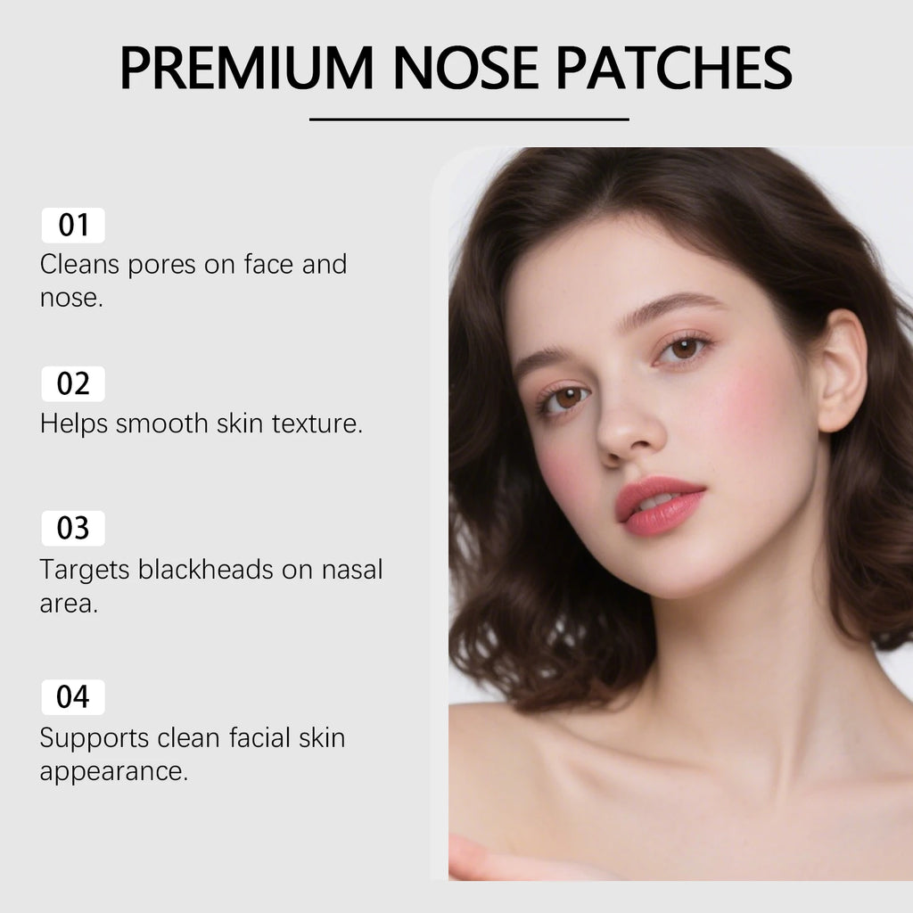 Pore-Cleaning Nose Strips Pore Cleaning Blackhead Remover Smooth Skin Remove Black & White Heads Oil-Control Shrink Pores Oasis Select