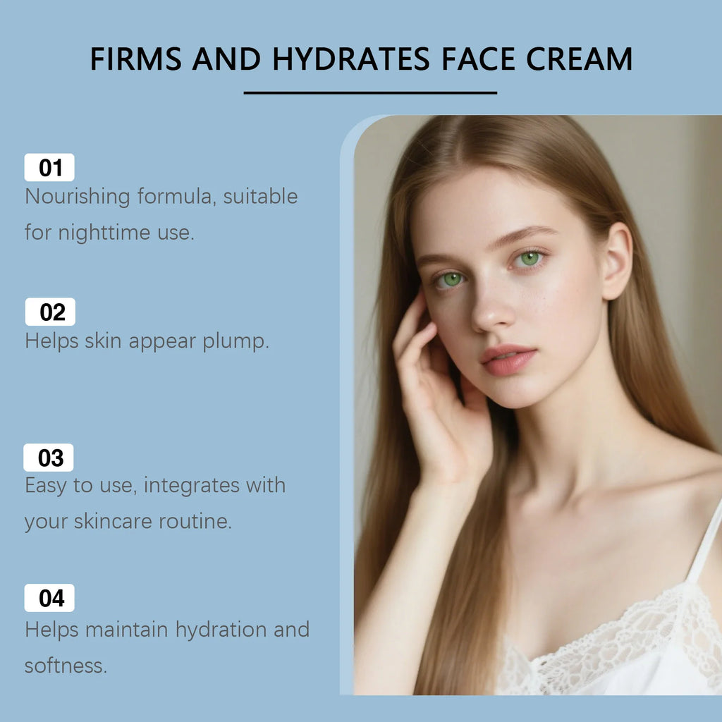 Copper Peptide Face Cream & Serum Set Firming Hydrating Skincare Smoothing Tightening Facial Skin Softens Skin Textur Oasis Select