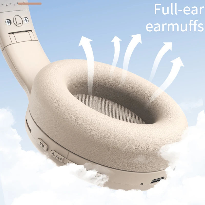 Bluetooth 5.3 Headphones 3.5mm Wired Headsets Over Ear Gaming Earphones Foldable Wireless Earphones with Mic TF/AUX Music Play Oasis Select