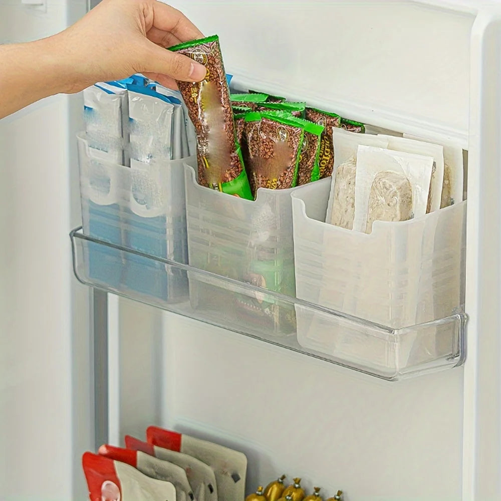 5 pcs Refrigerator side door Storage box fridge organizer for Fruits Vegetable kitchen organization and storage Space-Saving Oasis Select