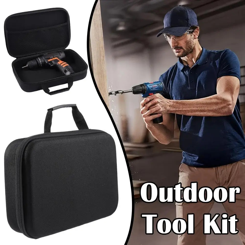 Hard Shell Drill Case – Shockproof Cordless Drill Storage Bag