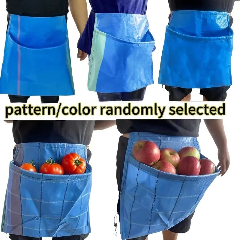 Fruit and Vegetable Picking Apron Agricultural Waist-type Vegetable Picking Bag and Fruit Picking Bag Kitchen Waterproof Apron Oasis Select