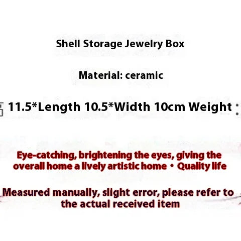 Light Luxury Home Key Storage Shell Ceramic Soap Box Draining High-end Bathroom Creative Washbasin and Storage Rack jewelry rack Oasis Select