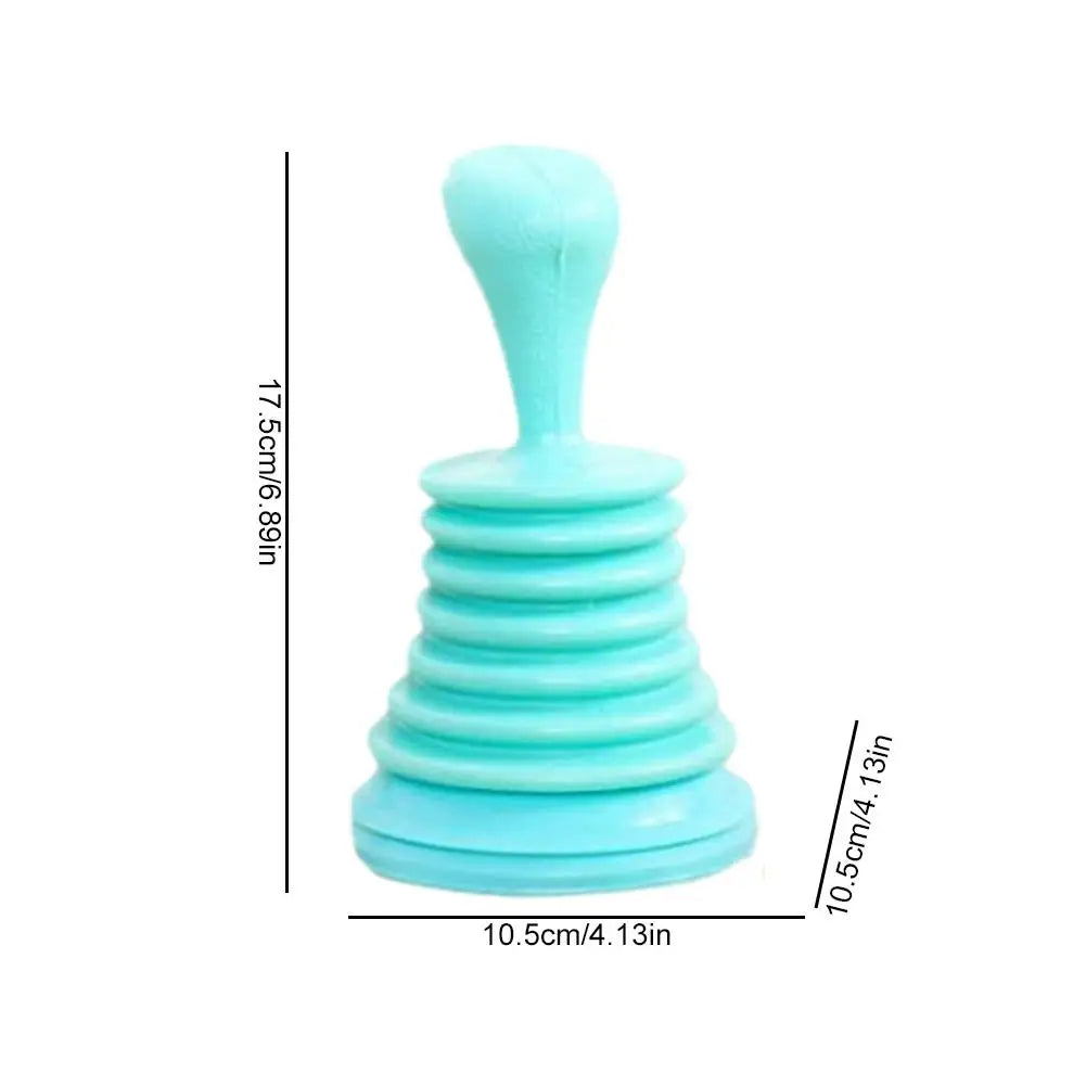 Heavy-Duty Toilet & Sink Plunger – Bellows Drain Dredge Tool