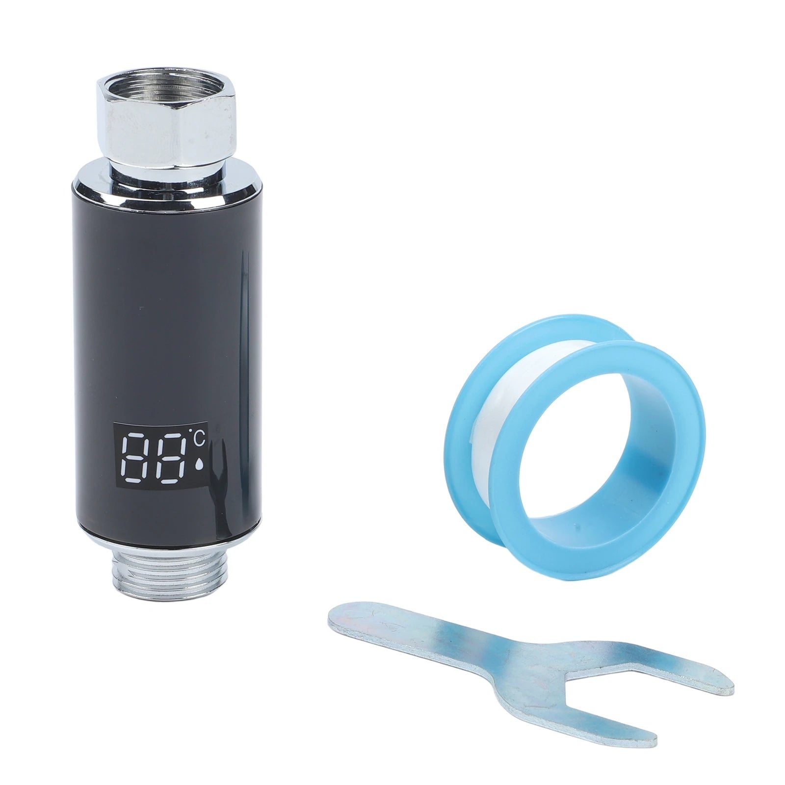 Digital Shower Thermometer LED Display 0–99°C | 3-Color Alert Shower Thermometer Oasis Select A