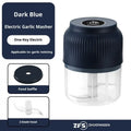 Portable Electric Garlic Masher Mini Food Processor Vegetable Chopper Meat Grinder for Kitchen Use Oasis Select Blue 2 Blade