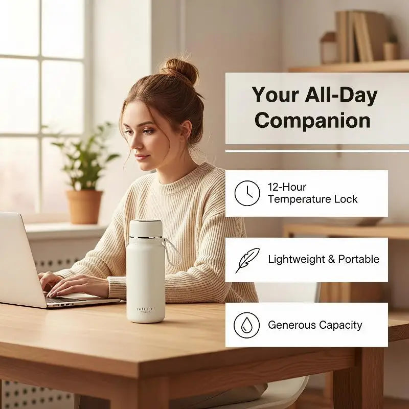 650ml/850ml Stainless Steel Vacuum Flask | Travel Tumbler