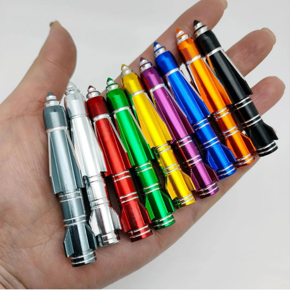 4Pcs 70mm Rocket Valve Caps, Aluminum Alloy Dustproof and Waterproof Tire Valve Stem Caps, for Cars, Trucks and Motorcycles Oasis Select