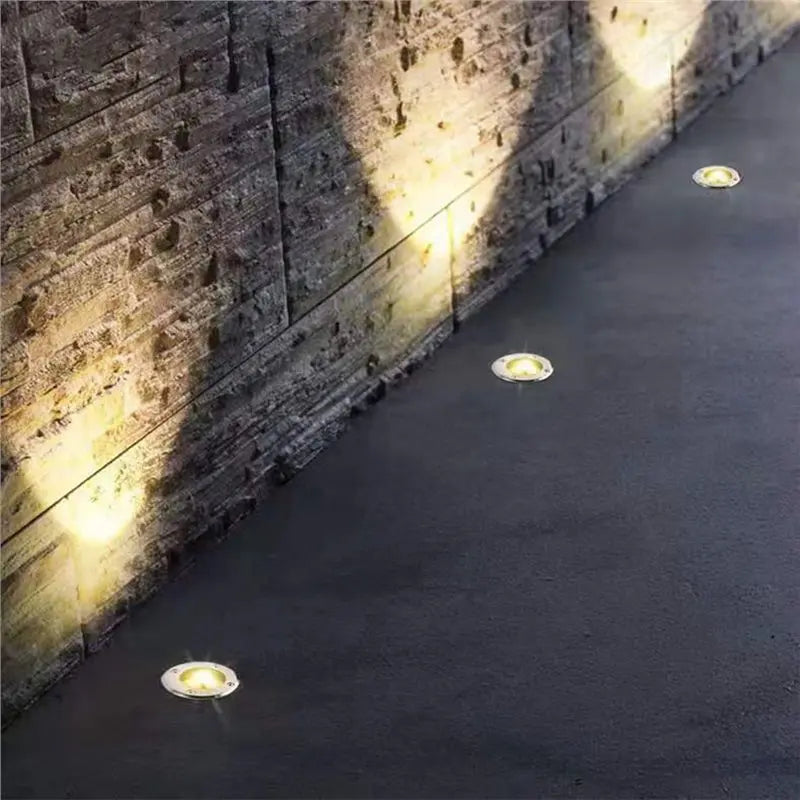 LIKE WISH For GU10 LED Underground Light Floor Lamp Outdoor Ground Spot Landscape Garden Path For GU10 Bulb Casing Buried Lamp S Oasis Select