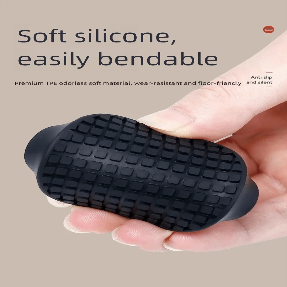 4PCS with Suction Cup Furniture Coasters Silicone Non Slip Furniture Wheel Stoppers Anti Displacement Rubber Caster Cups Oasis Select