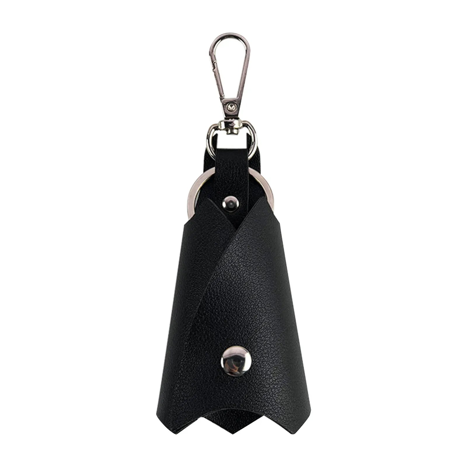 Fashion Creative Bat Shape PU Leather Keychain Men Women Key Holder Organizer Pouch Split Car Key Wallet Housekeeper Keyring Oasis Select Black One Size