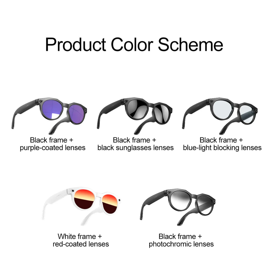 MINGCC AI Smart Glasses 8MP HD Camera Bluetooth Translation