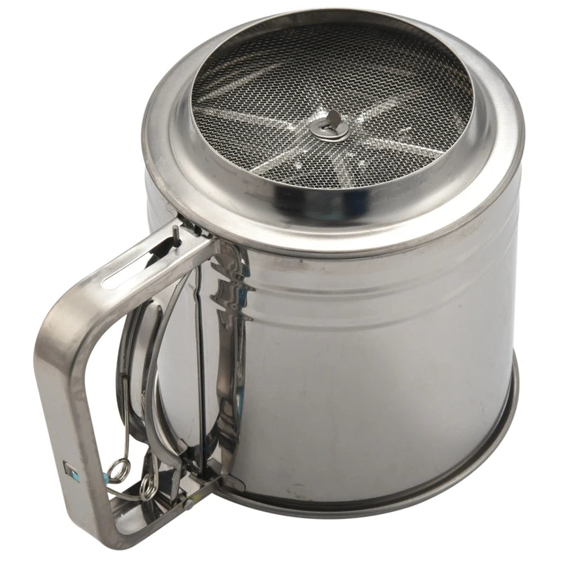 Stainless Steel Flour Sifter Large Baking Sieve Cup For Powdered Sugar Oasis Select