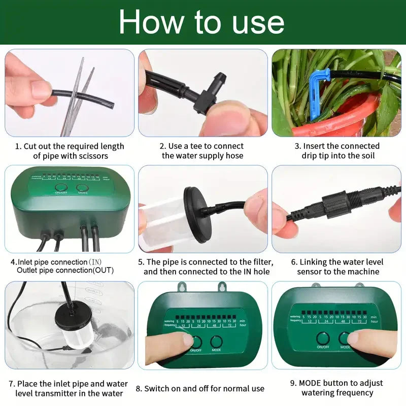 Solar Irrigation System For Garden Houses Drip Irrigation Kit For Potted Plants, Automatic Watering System For Balconies Oasis Select