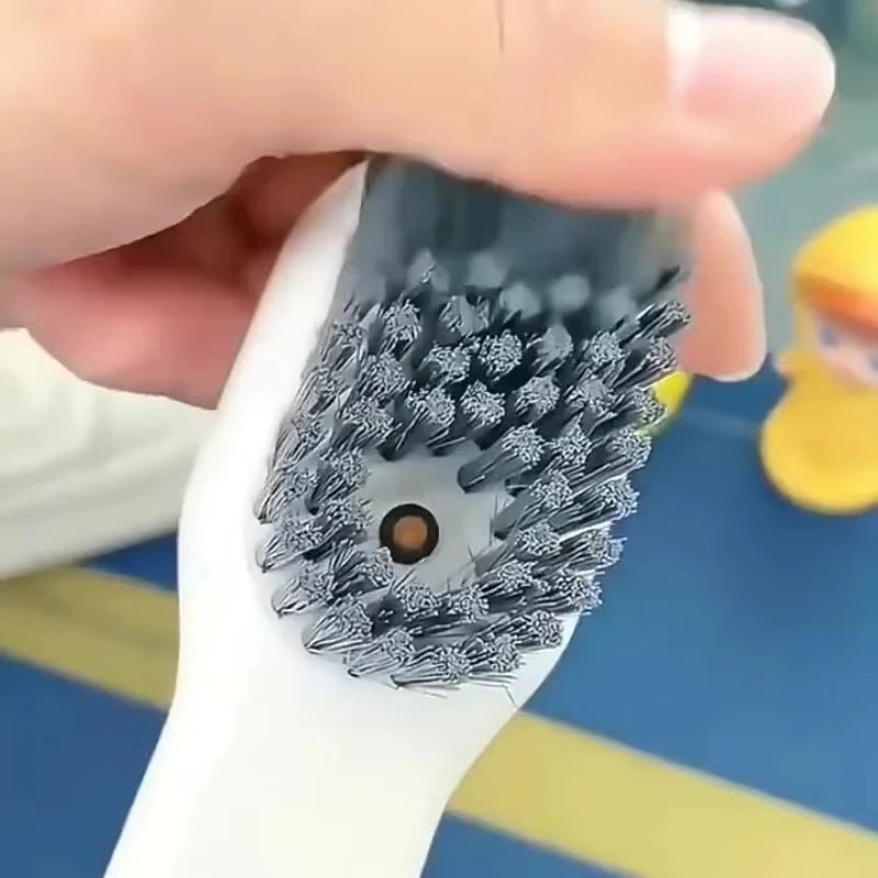 1/2pcs Shoes Brush Automatic Liquid Discharge Multifunction Press Out Shoes Cleaner Soft Bristles Clothes Brushes Cleaning Tool Oasis Select