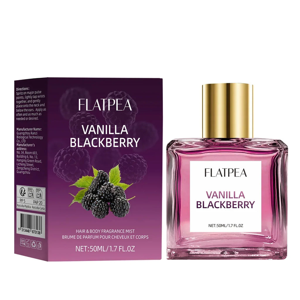 Premium Blackberry Perfume Natural Berry Fresh Vanilla Fragrance Sweet Fruity Scent Long-lasting Body Fragrance Mist For Women Oasis Select Berry Secret 50ml