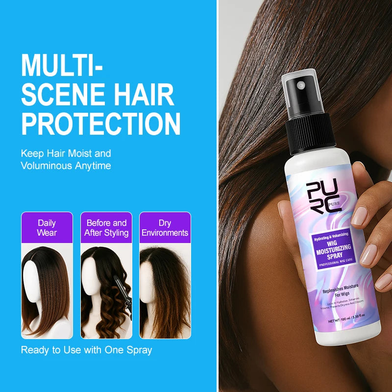 Wig Moisturizing Spray Anti-frizz Anti-static Anti tangle Hair Treatment Smoothing Nourish Conditioner Revitalize Refreshes Hair Oasis Select