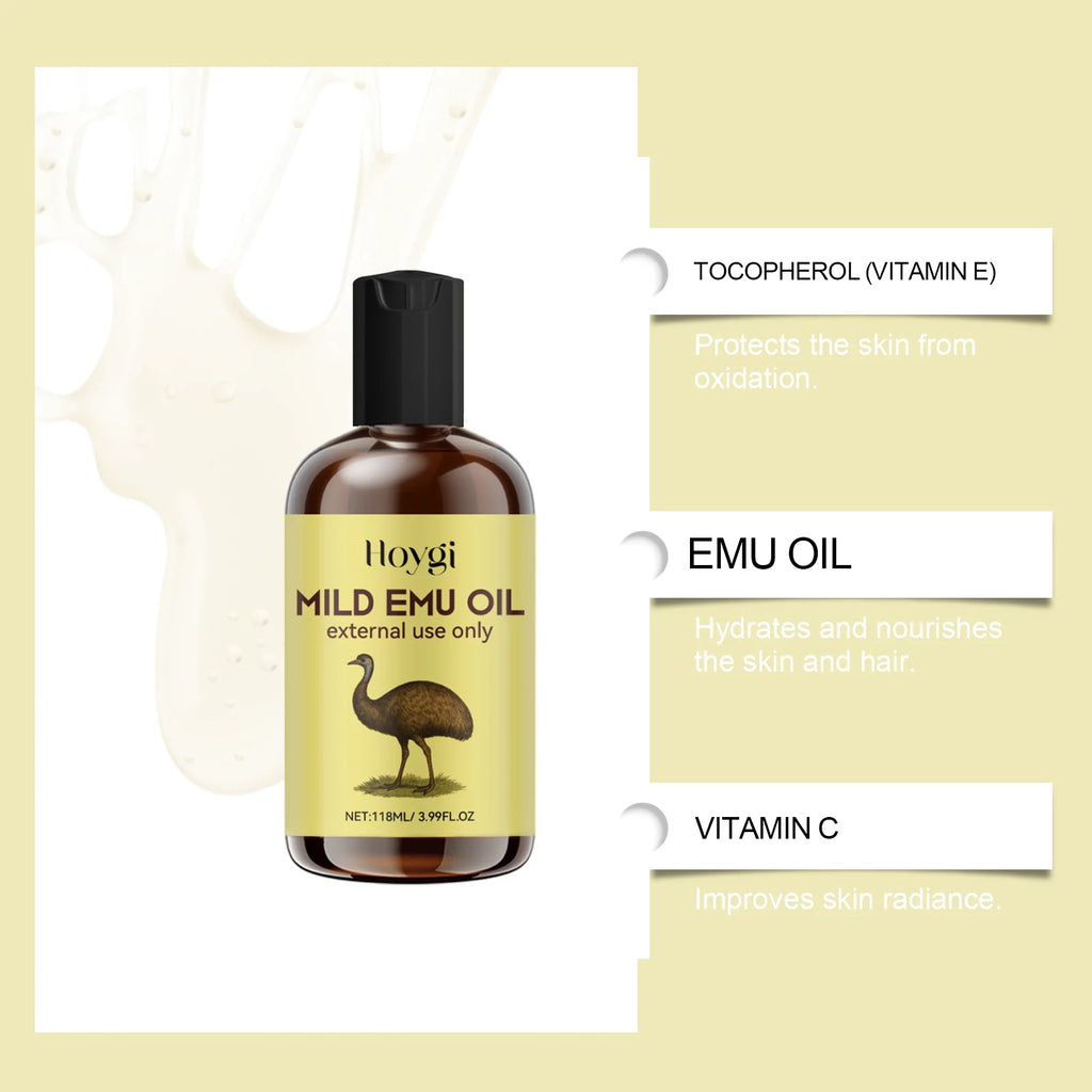 Moisturizing Anti-wrinkle Emu Oil Anti-aging Smoothing Fine Lines Intense Moisturizing For Skin And Hair Anti-dryness Firming Oasis Select