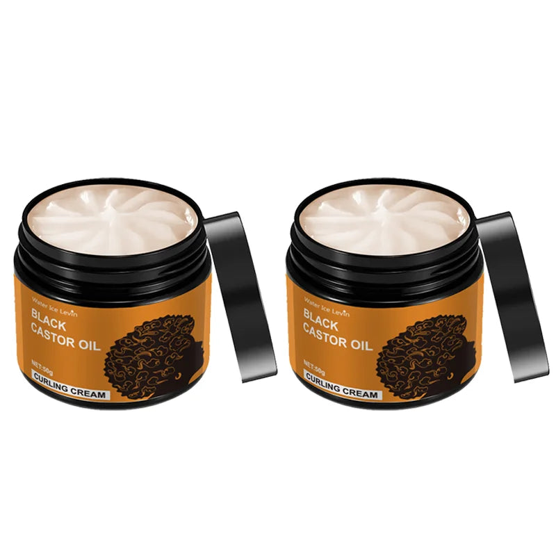Black Castor Oil Curl Cream – Frizz-Free Moisturizing Curls Curl Styling Cream Oasis Select 2 Pieces