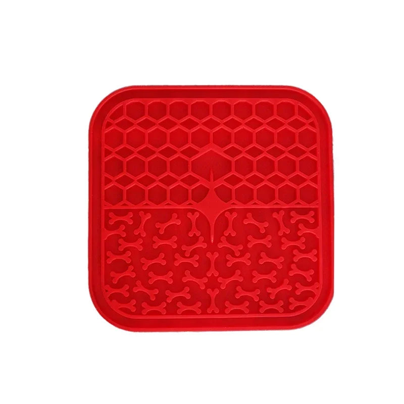 Silicone Licking Mat for Dogs Slow Feeder Bowl to Prevent Fast Eating Anxiety Relief and Mental Stimulation Interactive Toy Oasis Select